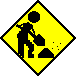 Little guy shoveling gravel